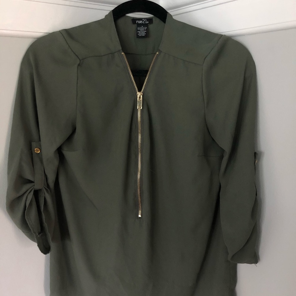 Zipper Blouse